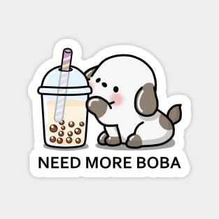 Little Puppy Needs More Boba Tea! Sticker